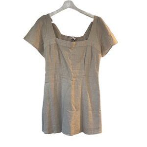 Abercrombie & Fitch Tan Flutter Sleeve Sundress